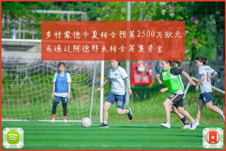 多特蒙德今夏转会预算2500万欧元或通过阿德耶米转会筹集资金